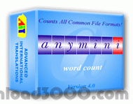 AnyMini W: Word Count Program screenshot